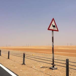 Fahrt in die Wüste von VAE