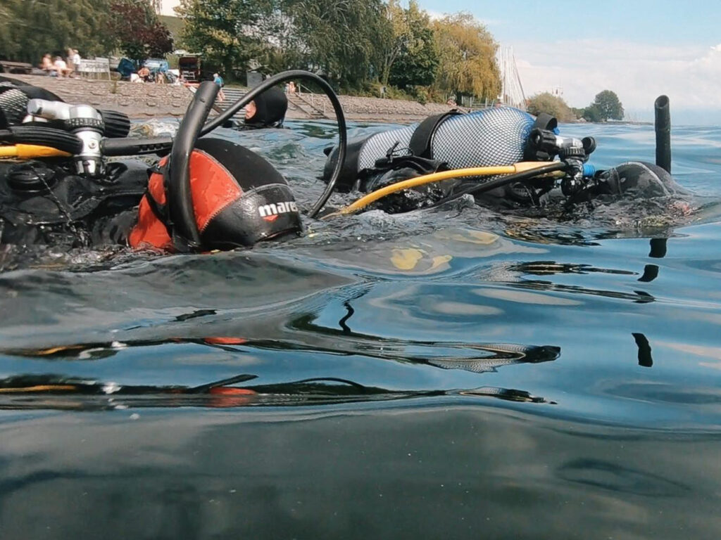 Tauchen im Bodensee, Meersburg