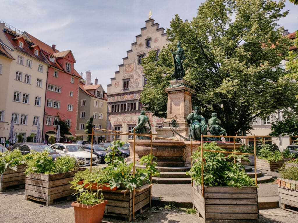 Urban Gardening Insel Lindau am Lindaviabrunnen, Lindau Sehenswürdigkeiten, Bodensee