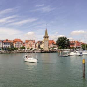 Insel Lindau, Hafenplatz, Lindau Sehenswürdigkeiten, Bodensee