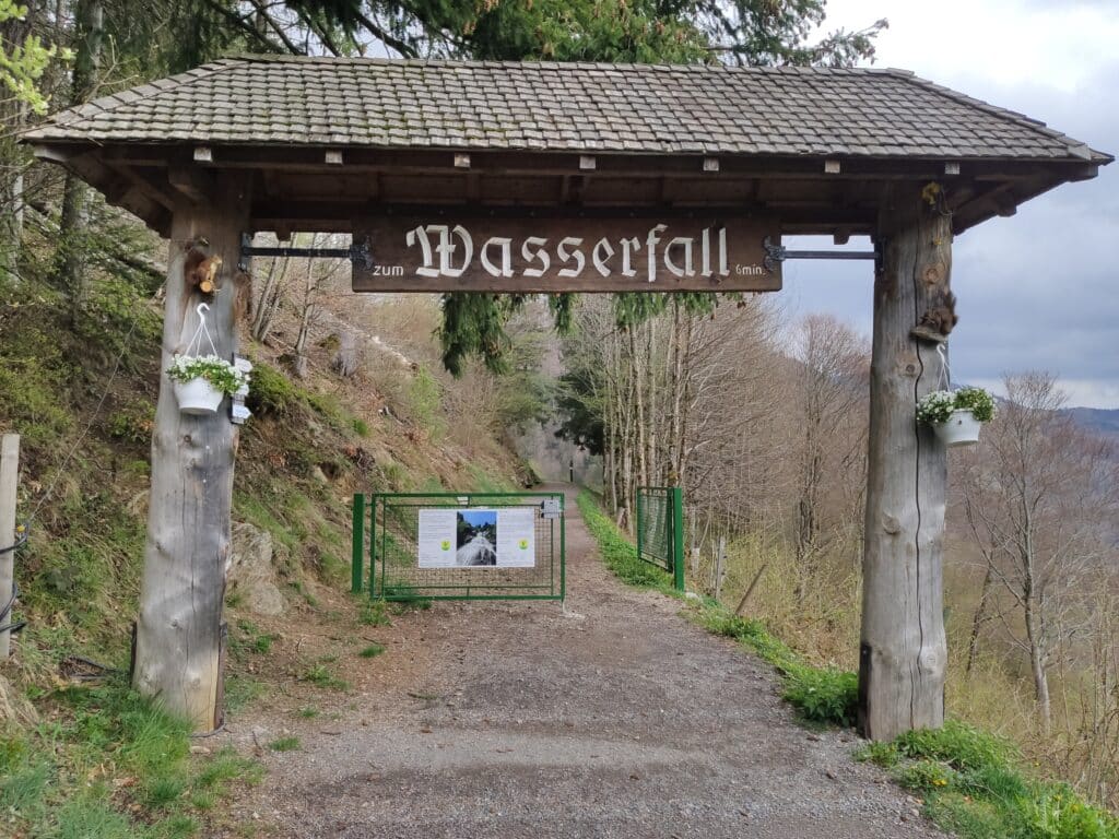 Eingang Todtnauer Wasserfall, Schwarzwald