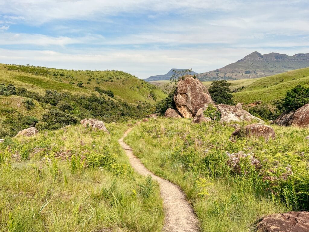 Wandern im Royal Natal Nationalpark, Drakensberge Südafrika