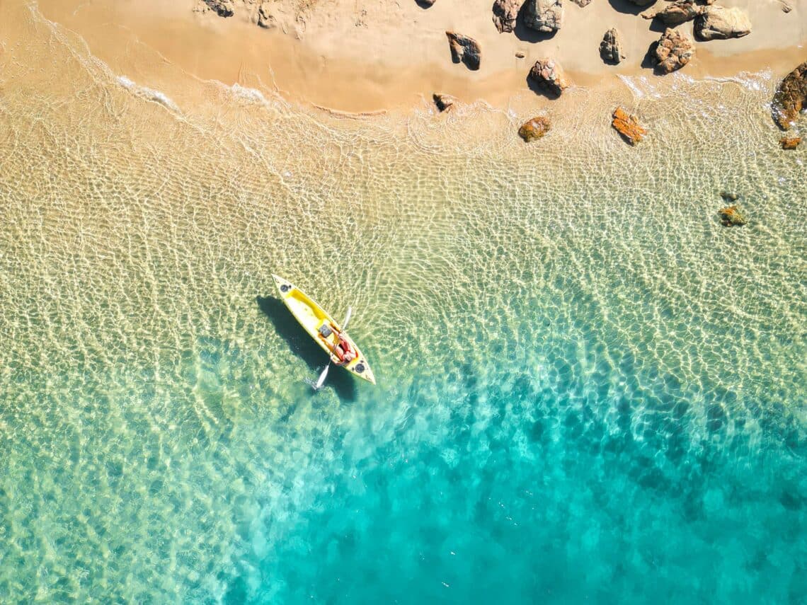 Kajakfahren in der Lagune, Knysna Sehenswürdigkeiten, Garden Route, Südafrika