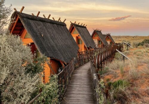 !Xaus Lodge, Kalahari, Kgalagadi Transfrontier Nationalpark, Südafrika