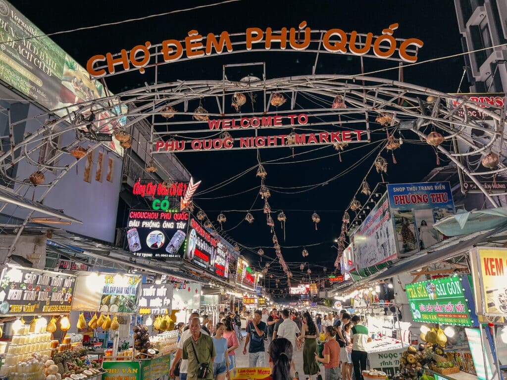 Phu Quoc Nachtmarkt, Vietnam