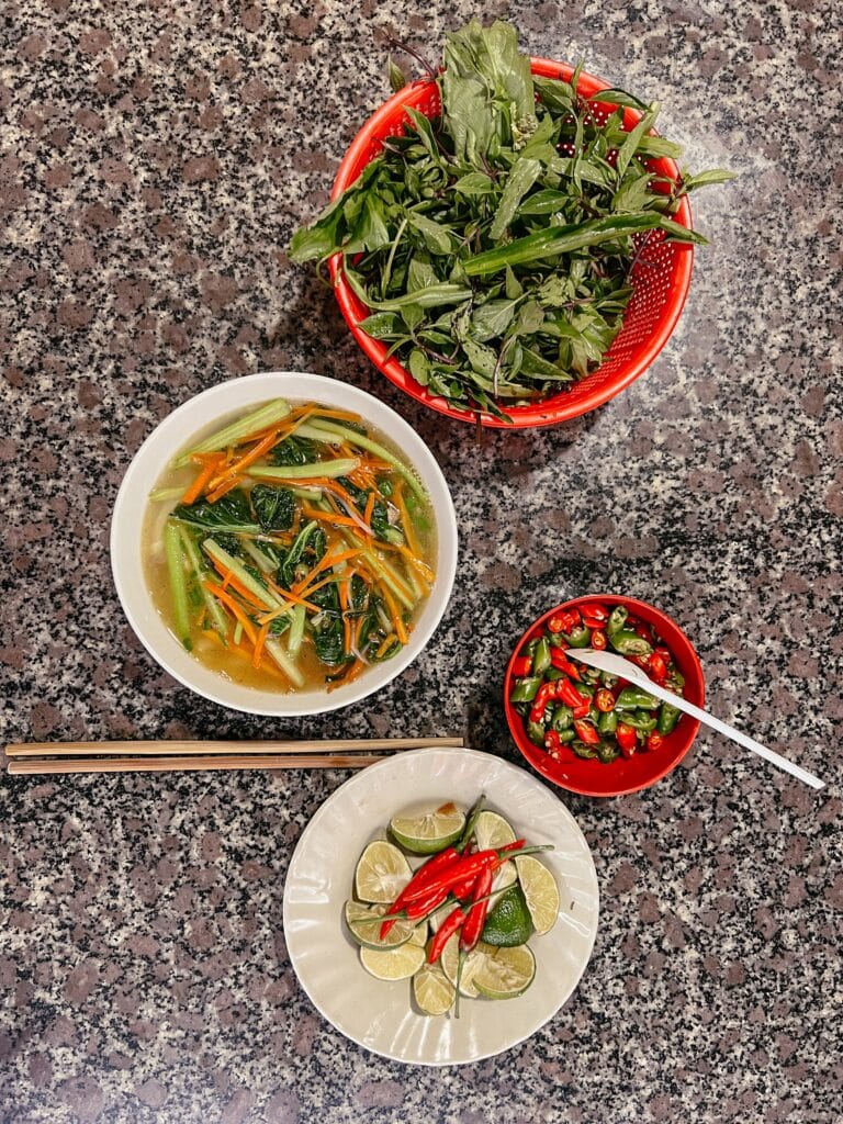 Nationalgericht Pho in Da Nang, Vietnam