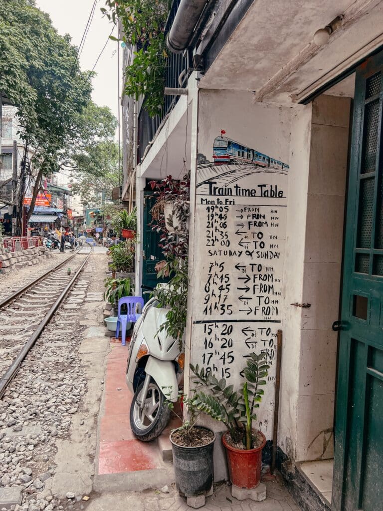 Hanoi Train Street Tipps, Hanoi Sehenswürdigkeiten, Vietnam