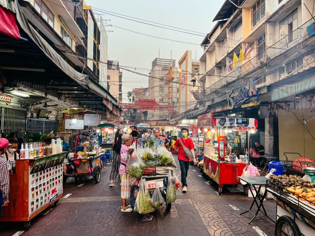 Bangkok Chinatown Nachtmarkt, Thailand