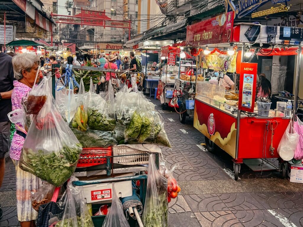 Bangkok Chinatown Nachtmarkt, Thailand