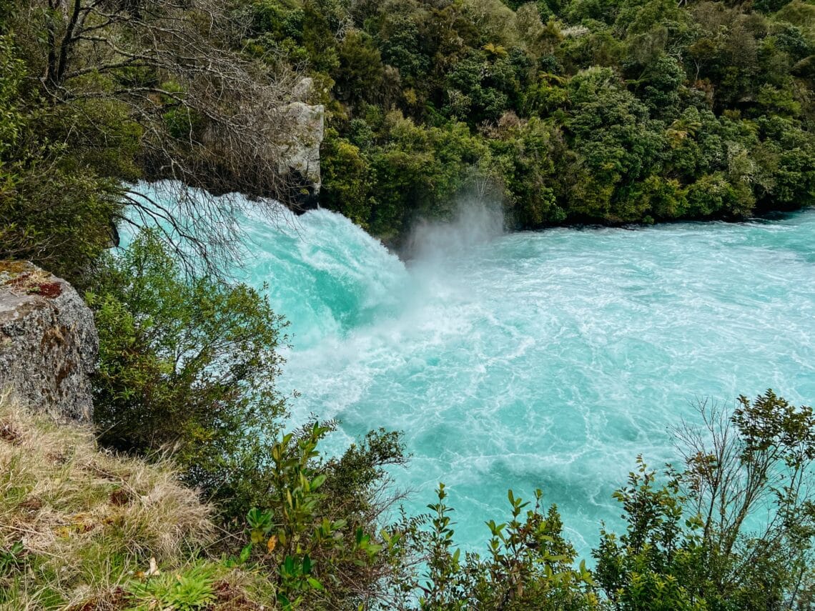 Taupo Sehenswürdigkeiten, Nordinsel, Neuseeland, Huka Falls