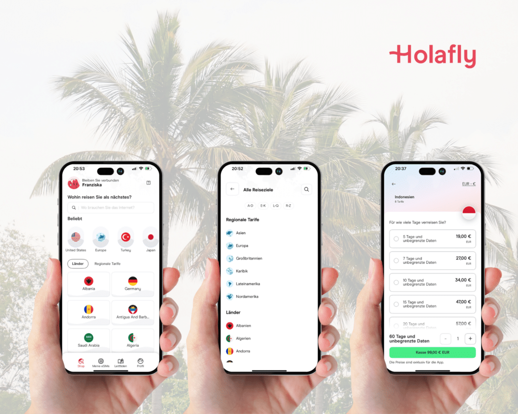 Holafly eSIM Karte Reise Sim-Karte