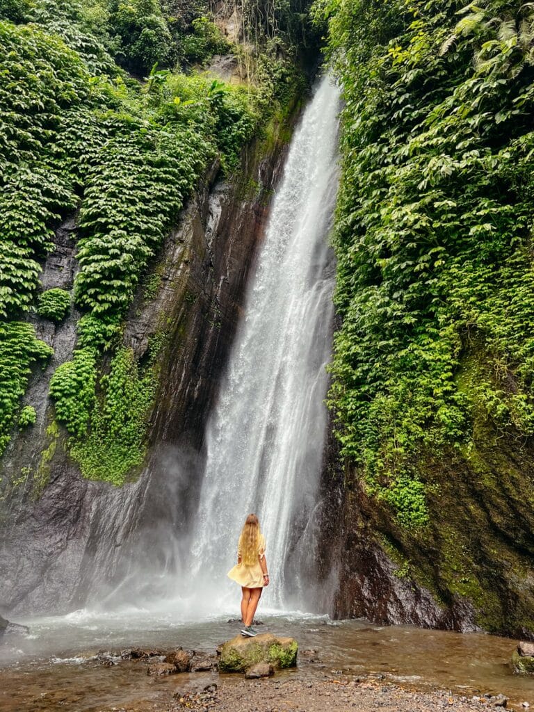 Red Coral Waterfall, Bali Wasserfälle, Indonesien