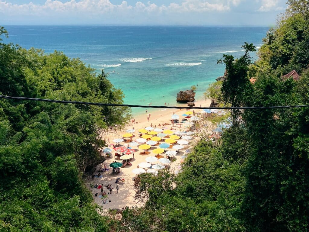 Padang Padang Beach, Uluwatu Sehenswürdigkeiten und Strände, Bali, Indonesien, Südostasien