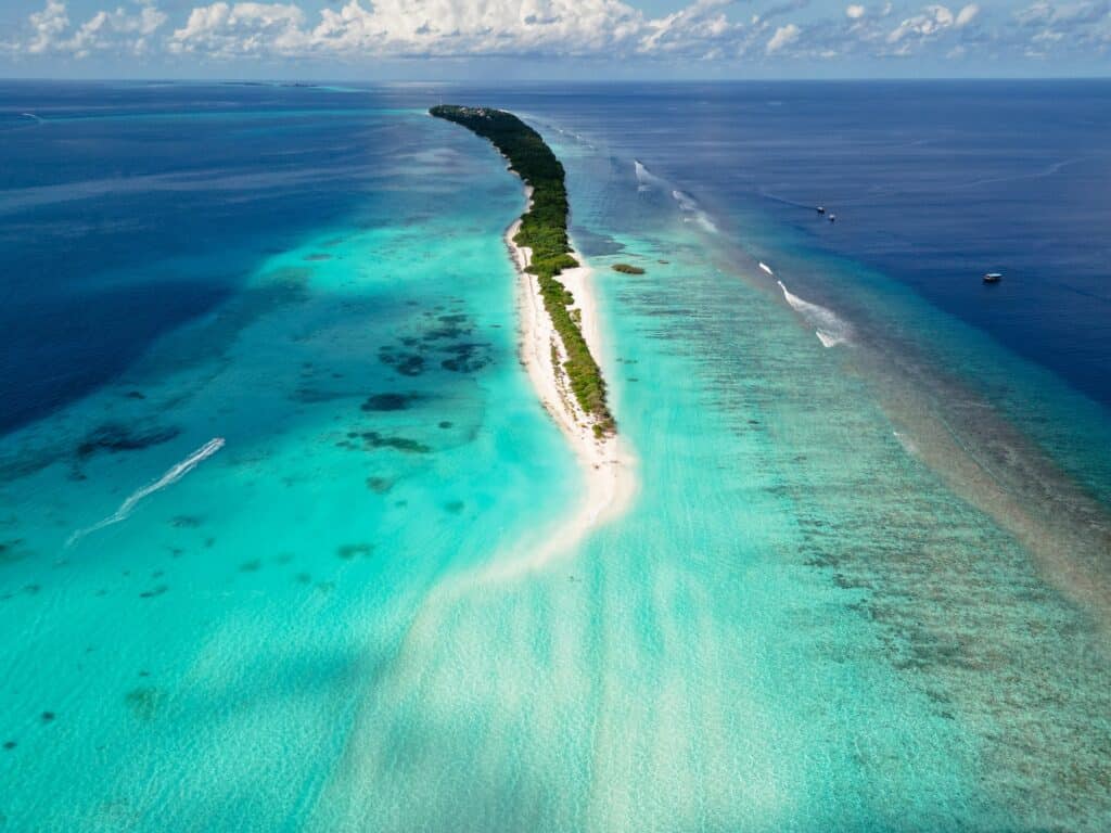Dhigurah Malediven, Sandbank