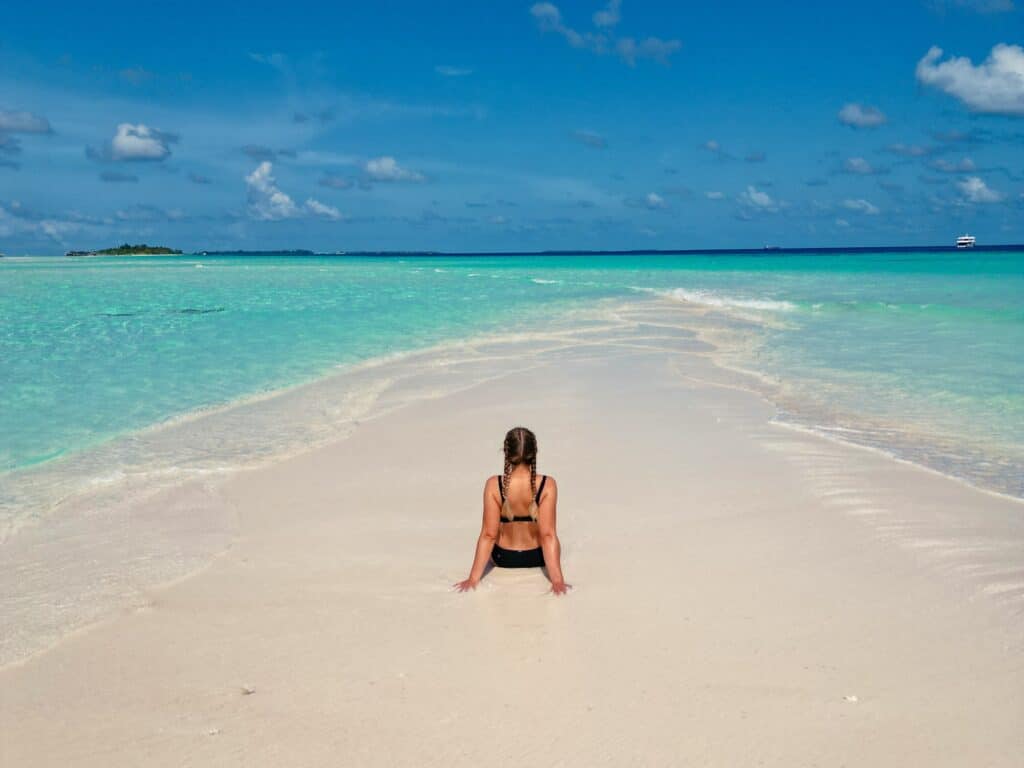 Malediven Dhigurah, Sandbank