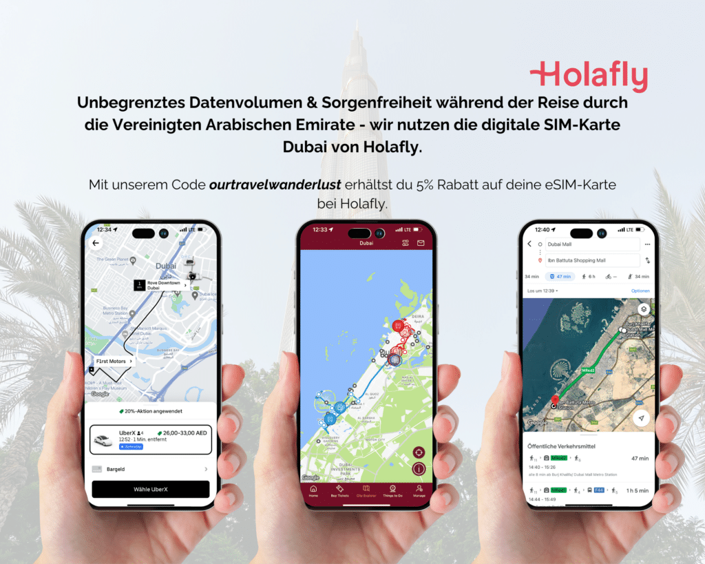 Holafly eSIM Karte Reise Sim-Karte Sim Karte Dubai