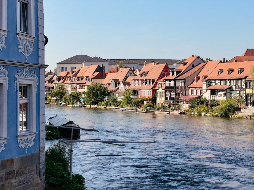 Blick von der unteren Brücke auf Klein Venedig, Bamberg