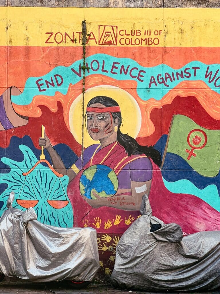 Street-Art in der Sir Henry de Mel Mawatha, Colombo Sehenswürdigkeiten, Sri Lanka