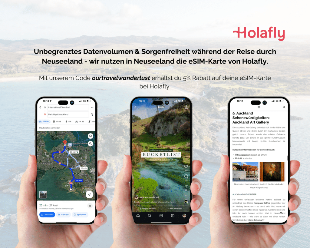 eSIM Karte Holafly Neuseeland