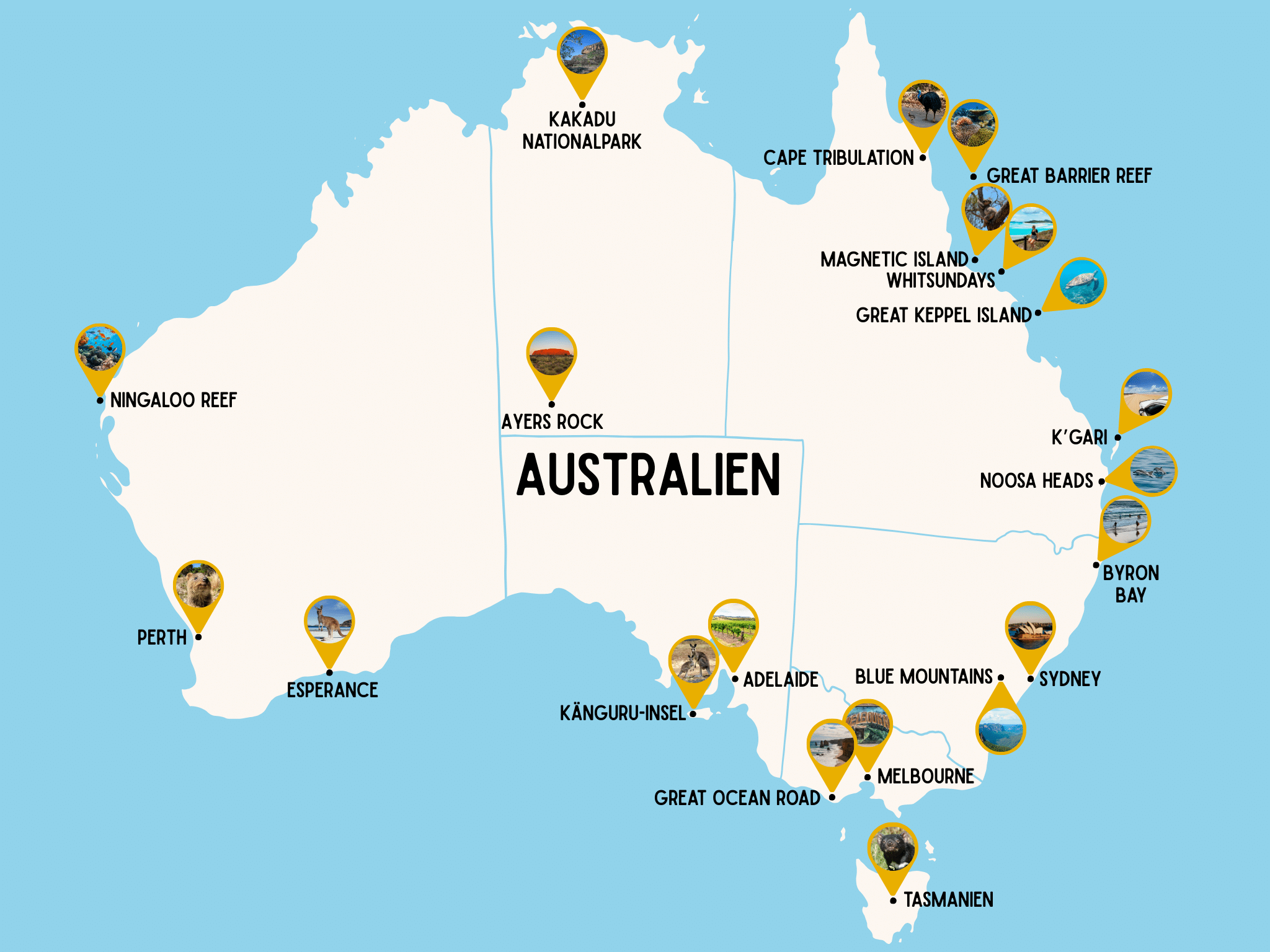 Australien Sehenswürdigkeiten: TOP 20 Highlights in Australien