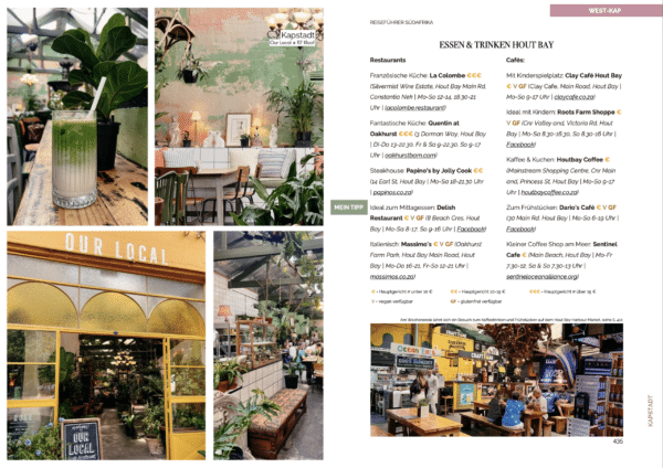 Reiseführer Südafrika, Restaurants und Cafés in Hout Bay, Kapstadt