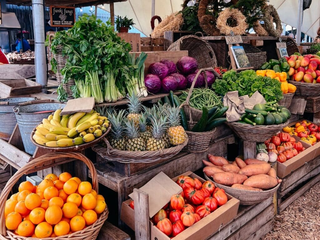 Oranjezicht Farmers Market, einer der schönsten Märkte in Kapstadt, Südafrika