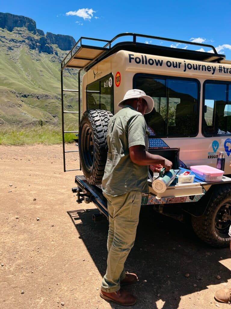 Sani Pass von Südafrika nach Lesotho, Underberg, Drakensberge, Südafrika