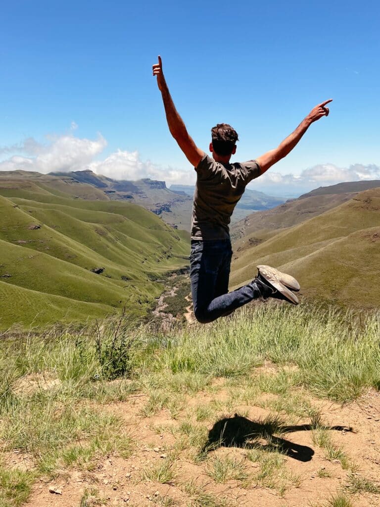 Sani Pass von Südafrika nach Lesotho, Underberg, Drakensberge, Südafrika