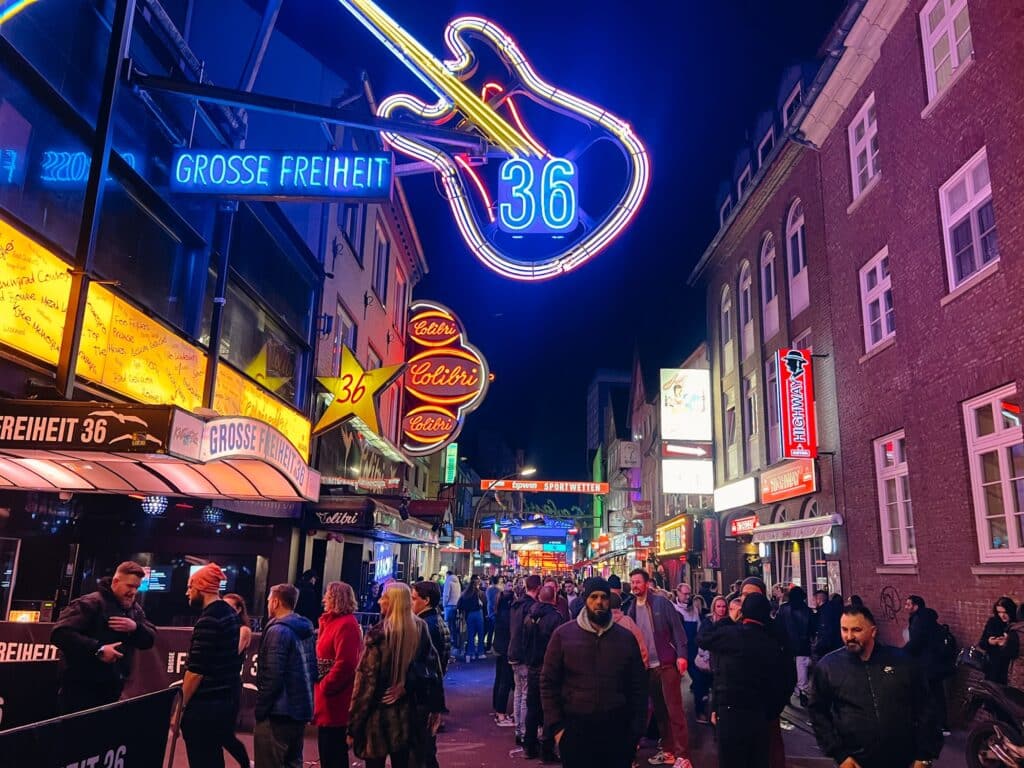 Reeperbahn, Hamburg Sehenswürdigkeiten, Deutschland, Europa