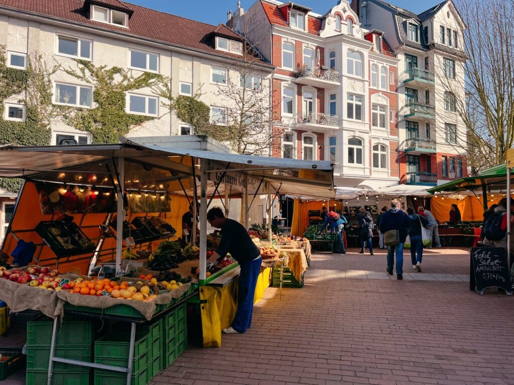 Altonaer Wochenmarkt, Hamburg Sehenswürdigkeiten, Deutschland, Europa