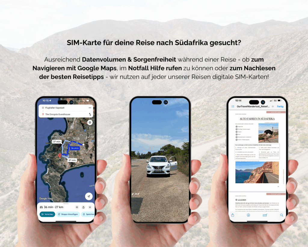 Südafrika eSIM-Karte, SIM-Karten Guide für die beste SIM-Karte in Südafrika