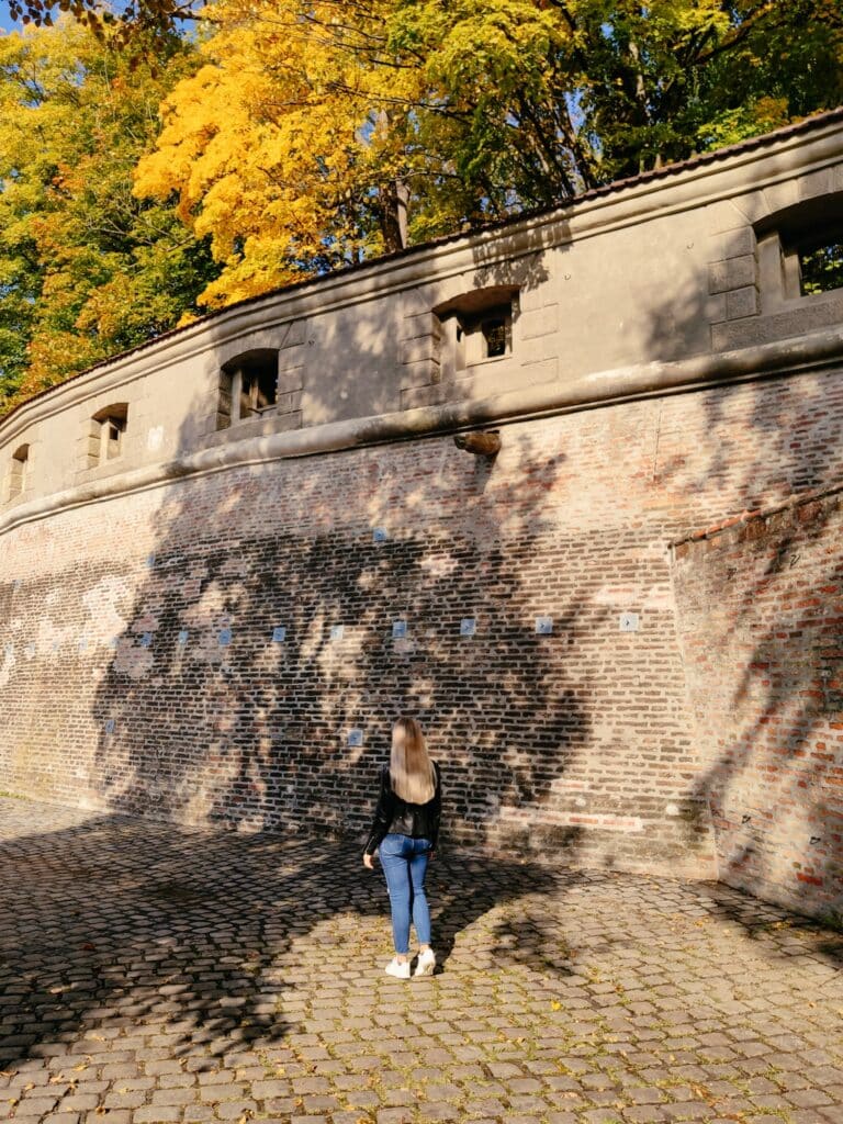Spaziergang durch Augsburg, vorbei an den historischen Wassertürmen