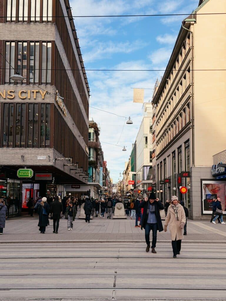 Norrmalm und Östermalm in Stockholm, Schweden