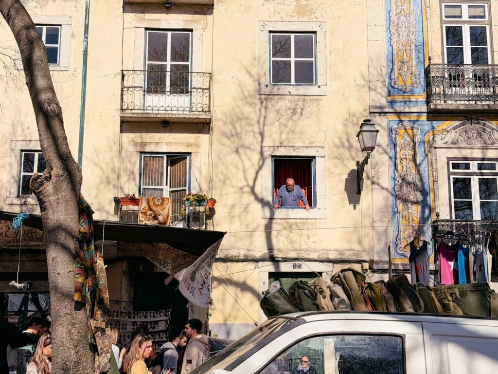 Feira da Ladra, Flohmarkt in Lissabon, Portugal