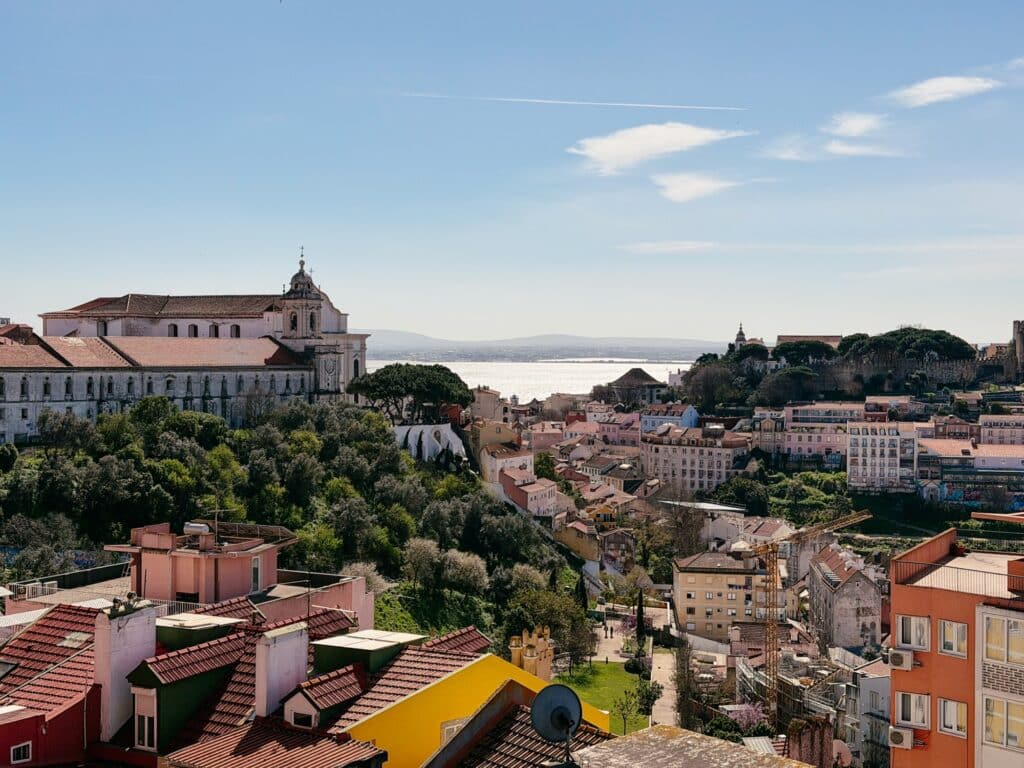 Aussicht vom Aussichtspunkt Miradouro da Graça, Lissabon, Portugal