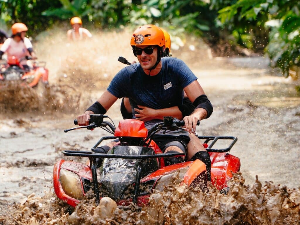 Quad Tour in Ubud auf Bali im Januar, die beste Aktivität zur Regenzeit auf Bali