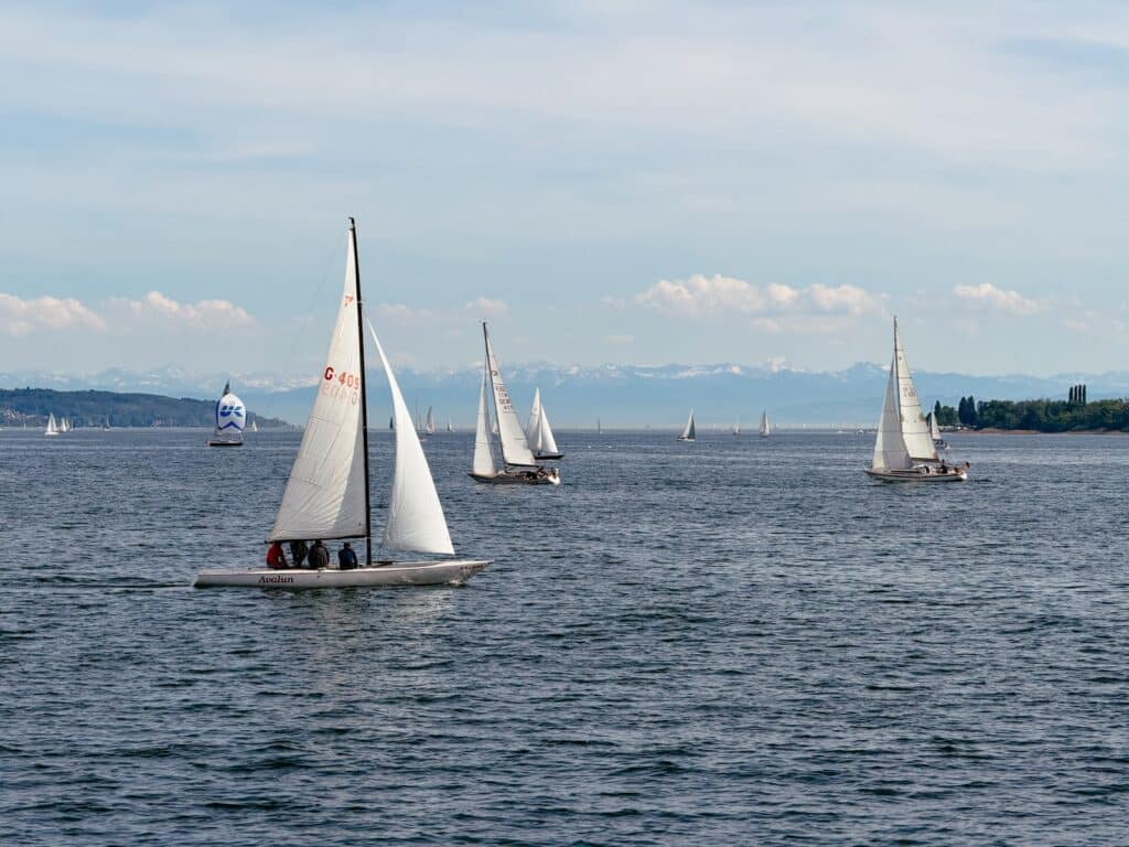Mit dem Segelboot auf dem Bodensee