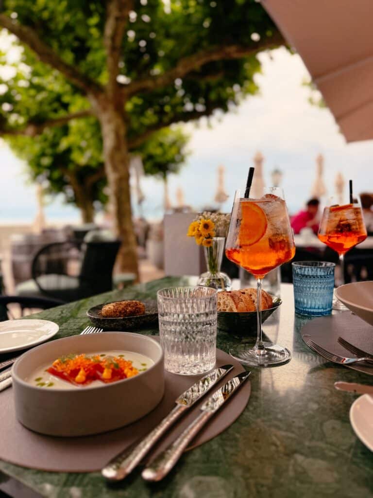 Abendessen im Schloss Montfort in Langenargen am Bodensee