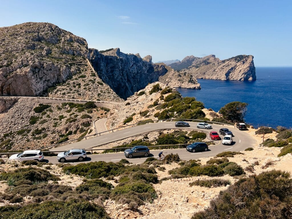 Zufahrtsstraße zum Cap de Formentor auf Mallorca