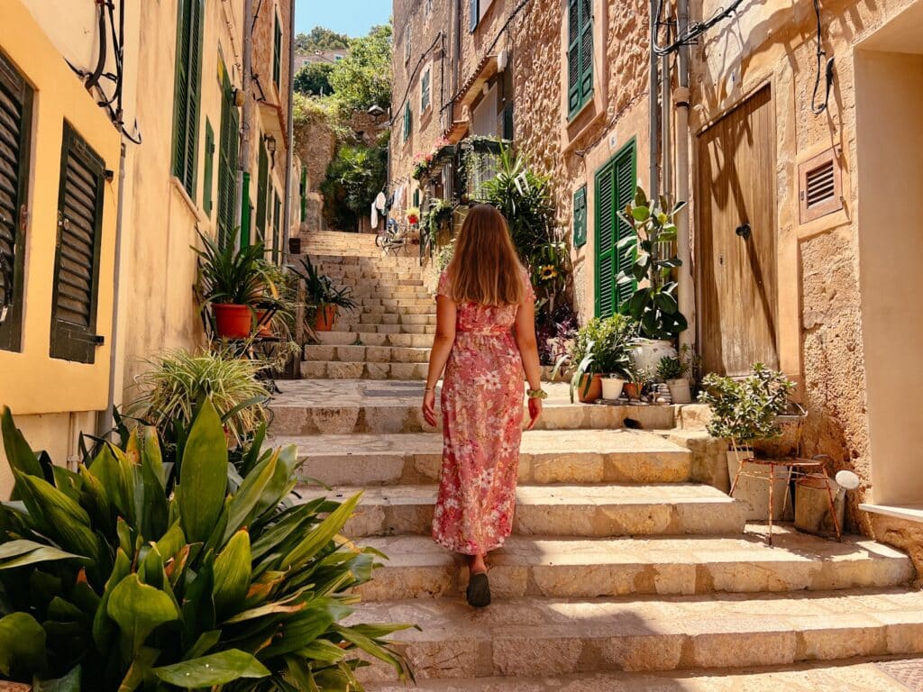 Banyalbufar in der Serra de Tramuntana auf Mallorca