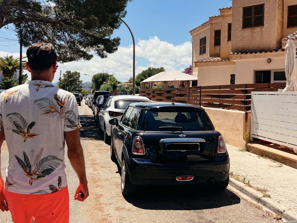 Parken mit dem Mietwagen auf Mallorca