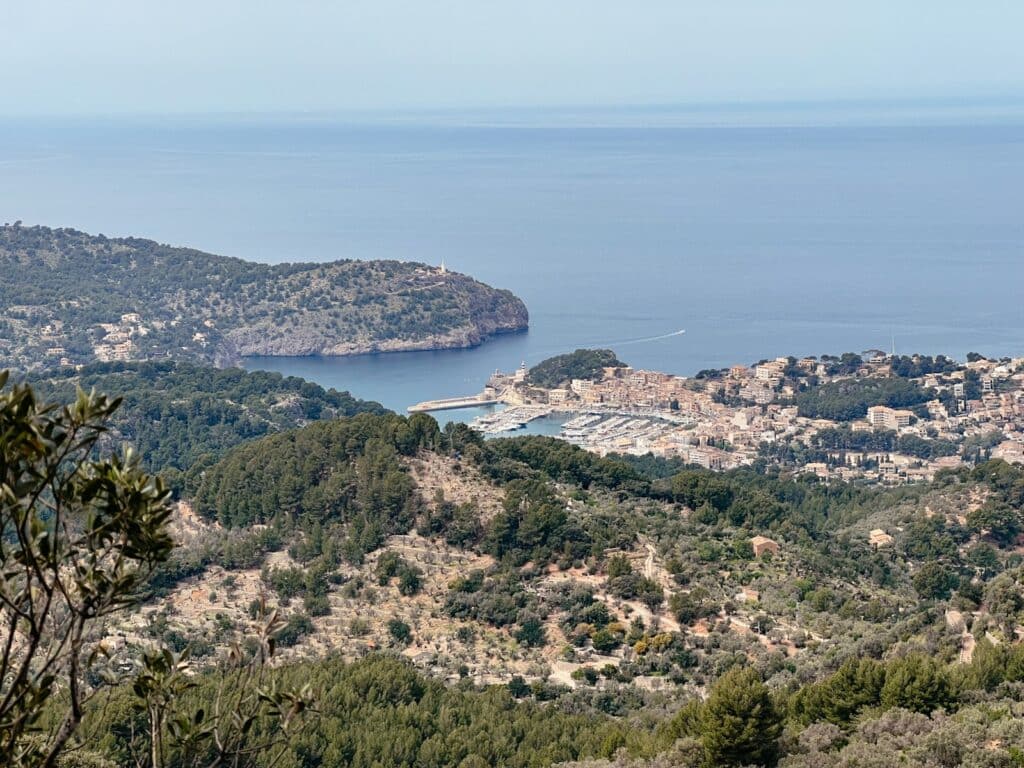 Mirador de ses Barques, Blick auf Port de Sóller, Mallorca