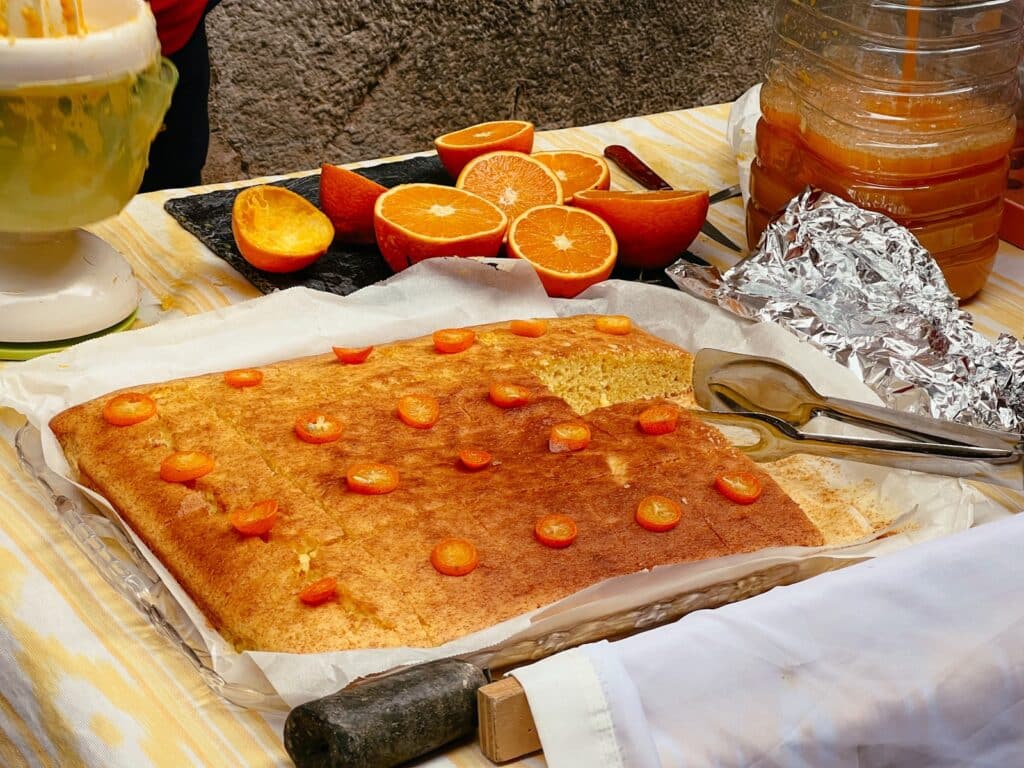 Orangenkuchen in Sóller Mallorca