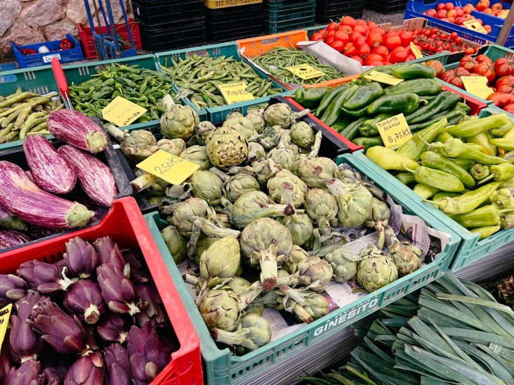 Wochenmarkt in Valldemossa, Mallorca