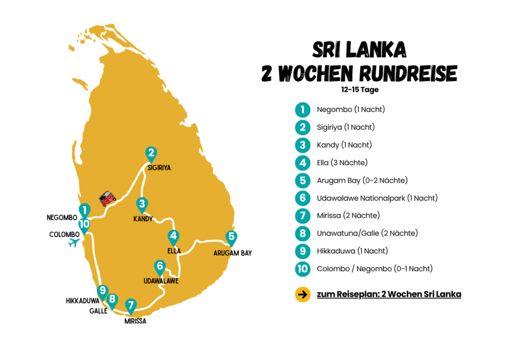 2 Wochen Sri Lanka Rundreise