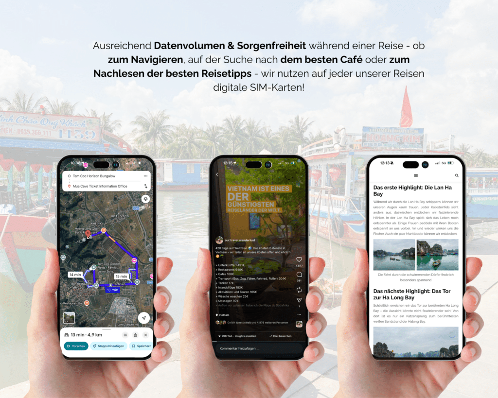Darum nutzen wir digitale SIM-Karten in Vietnam