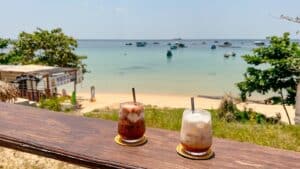 40six Beach Haus: Kaffee mit Aussicht am Ganh Dau Beach auf Phu Quoc, Vietnam