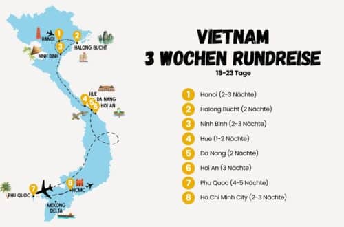 dreiwöchige Rundreise durch Vietnam mit Start in Hanoi und Ende in Ho Chi Minh City