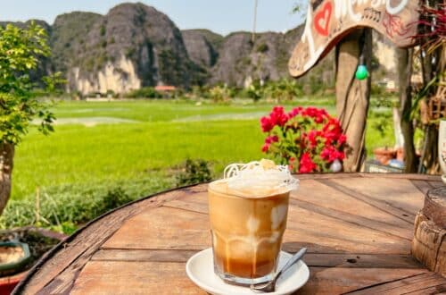 Coconut Coffee in Tam Coc, eine der besten Kaffeespezialitäten in Vietnam